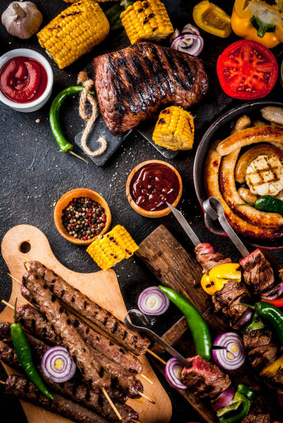 istock Various barbecue grill food 961336830