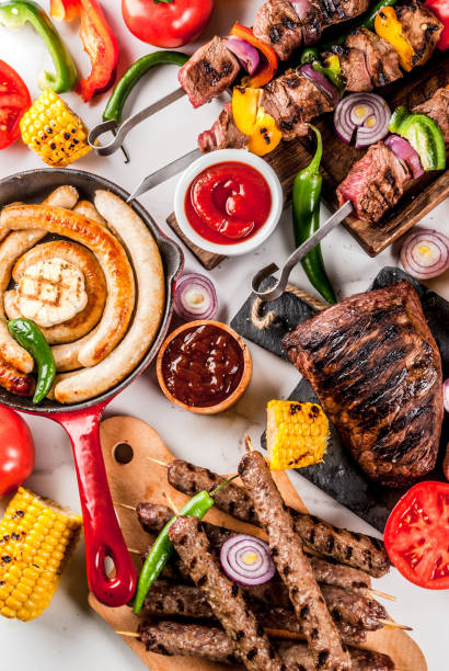 istock Various barbecue grill food 961339274