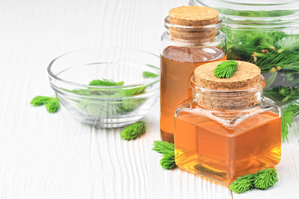 istock Homemade pine cough syrup 961339418