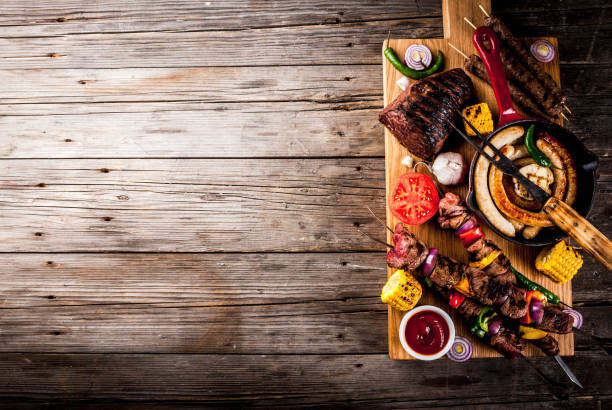 istock Various barbecue grill food 961339612