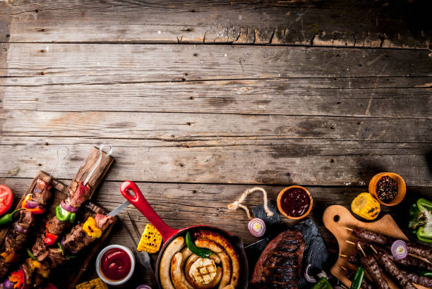 istock Various barbecue grill food 961339852