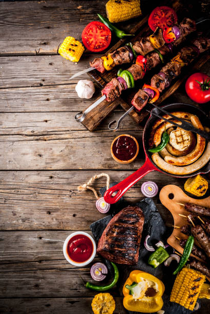 istock Various barbecue grill food 961340292