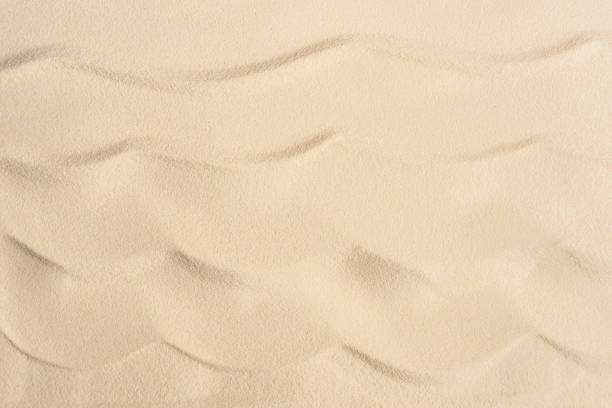 istock Wavy sandy beach texture for summer travel background 961345050