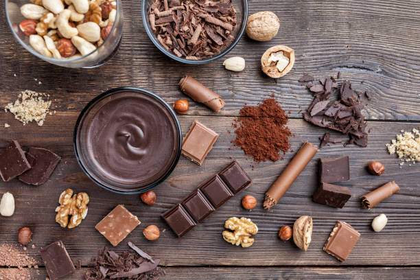istock Delicious and tasty chocolate background 961345466