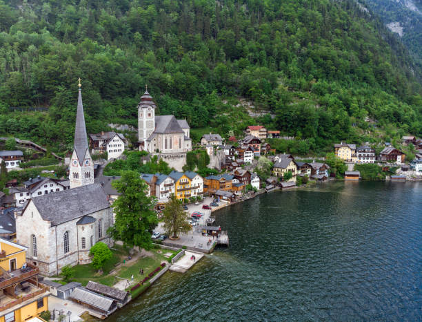 istock Aerial view of Hallstatt 961345868