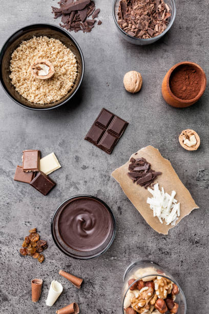 istock Delicious and tasty chocolate background 961349244