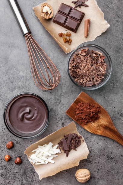 istock Delicious and tasty chocolate background 961349428