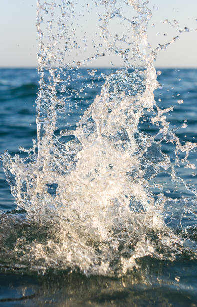 istock large transparent splashes sea water on a Sunny day 961355762