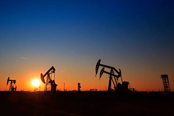 istock The oil pump, industrial equipment 961360344