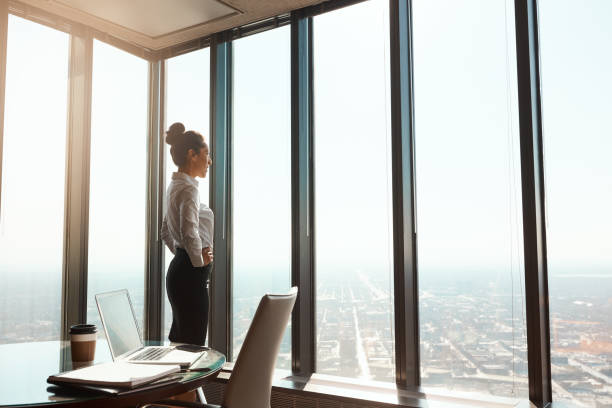 istock She made it to the top 961370734