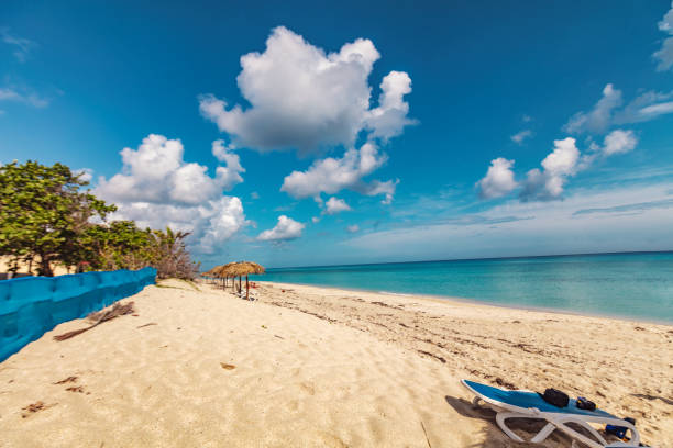 istock Perfect sandy beach Transparent calm tropical sea 961371232