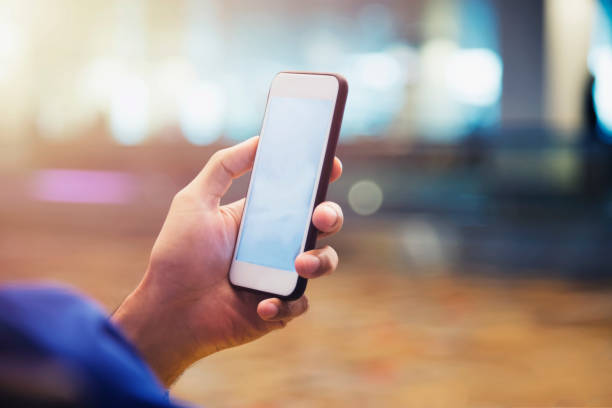 istock Modern connection technology concept. Businessman using smartphone or mobile to connect to people in city. E-commerce, online business. 961375672