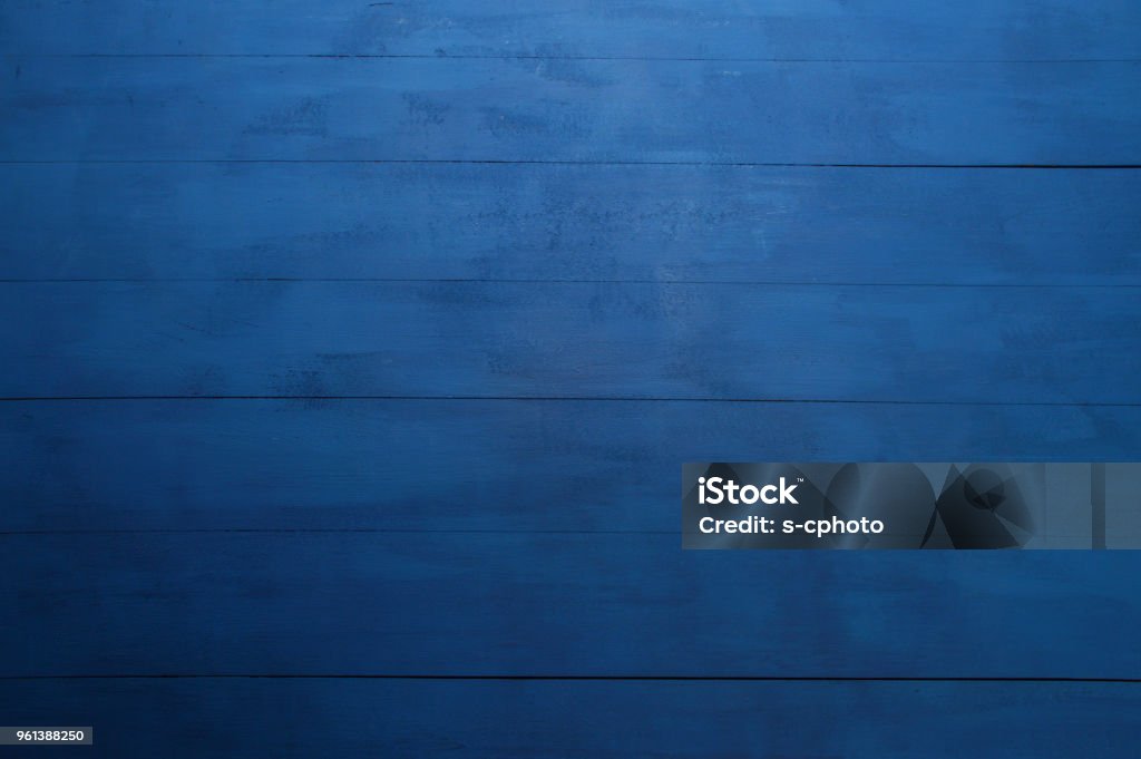 Wood Background Blue Stock Photo