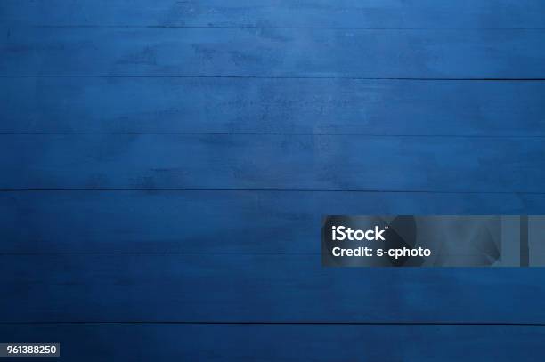 Wood Background Stock Photo - Download Image Now - Blue, Wood - Material, Table