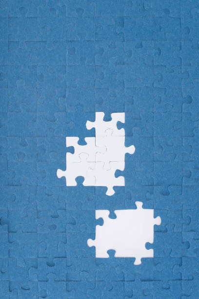 Yellow Puzzle Piece On Yellow Background. Icon Background design.