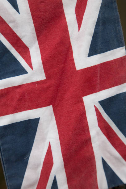 istock Closeup of Union Jack Flag 961396396