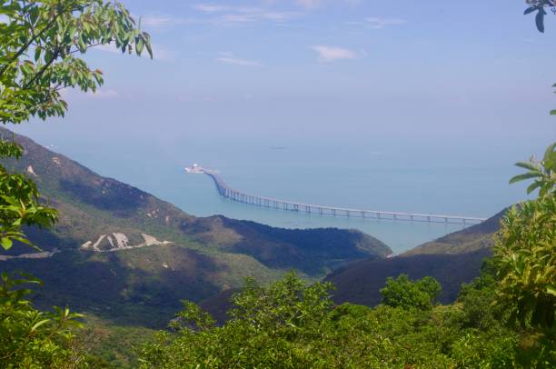 Hong Kong–Zhuhai–Macau Bridge from Ngong Ping Trail