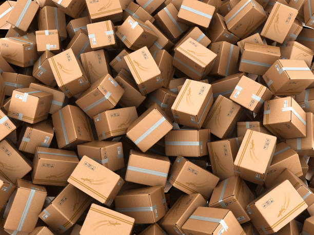 istock modern delivery concept mountain from the boxes on a white background 3d render 961399990