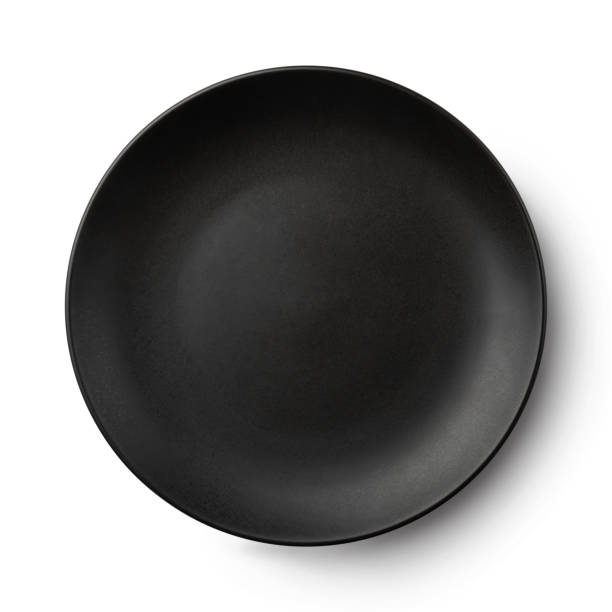 istock Simple circular porcelain plate isolated on white with shadow. 961400004
