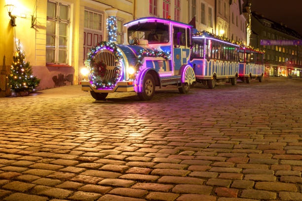 istock Tallinn town hall christmas train 961400376