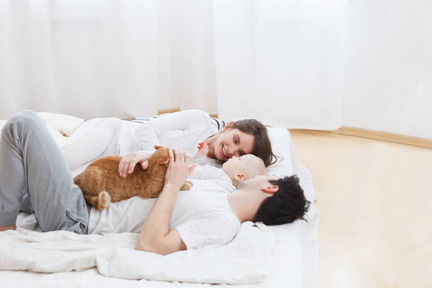 istock Happy family at home 961409522
