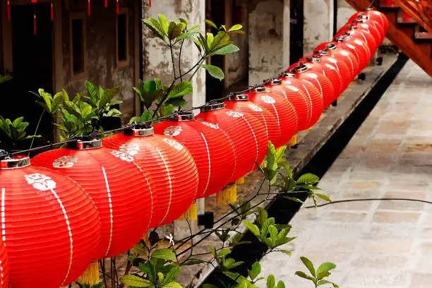 Red Lantern in Chinese style.