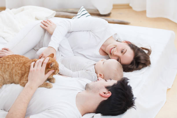 istock Happy family at home 961414682