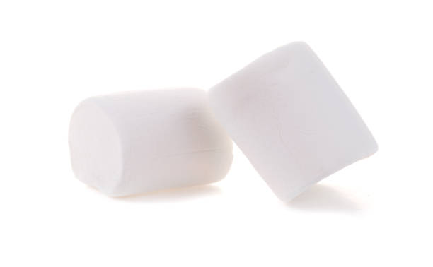 istock Group of Marshmallows isolated on white background 961429430