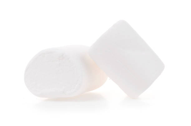 istock Group of Marshmallows isolated on white background 961429656
