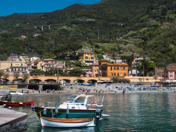 istock Monterosso village, bay and boats 961434770