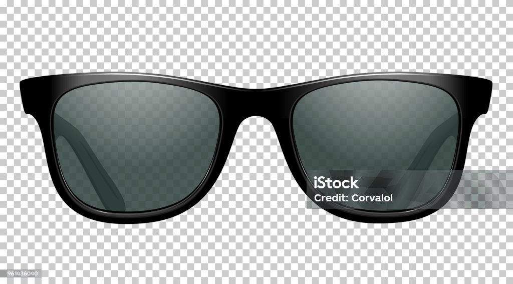 Sonne-Gläser-Vektor-Illustration realistisch - Lizenzfrei Sonnenbrille Vektorgrafik