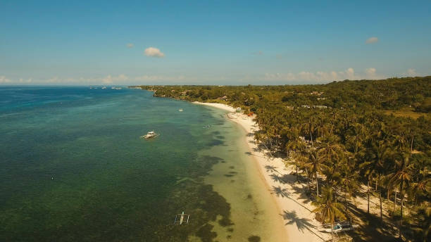 istock Aerial view beautiful beach on a tropical island. Philippines,Bohol 961440570