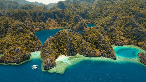 istock Mountain lake Barracuda on a tropical island, Philippines, Coron, Palawan 961447246