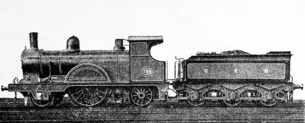 Holden's Express in 1888 Holden's Express in 1888. Heavy industry inside a train yard in Stratford from the pre-1900 book "English Illustrated Magazine" 1891-1892.
+ photo is from 1890, out of copyright and of historic interest only (without edit) locomotive photos stock pictures, royalty-free photos & images