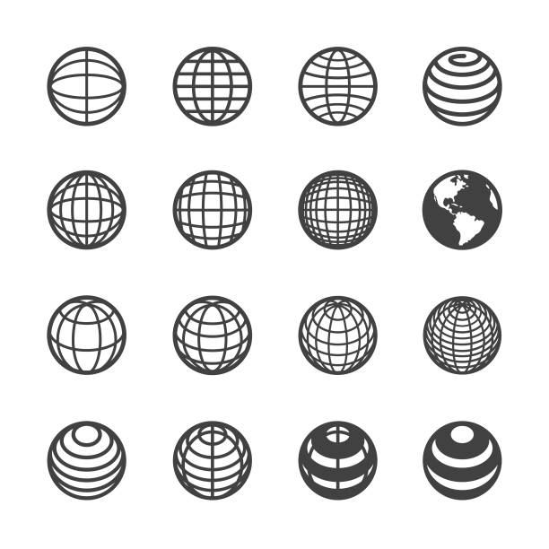 地球との通信のアイコン - アクメ シリーズ - the greenwich meridian点のイラスト素材／クリップアート素材／マンガ素材／アイコン素材
