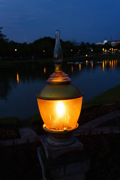 the outdoor park in night light