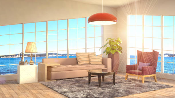 istock Interior living room. 3d illustration 961481826
