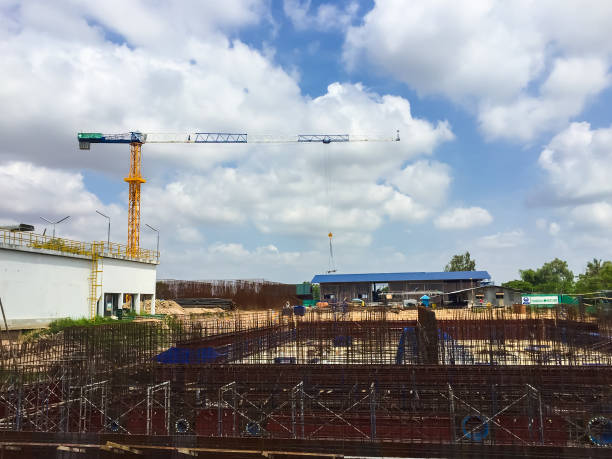 istock Crane is used in the construction of  buildings. 961482874