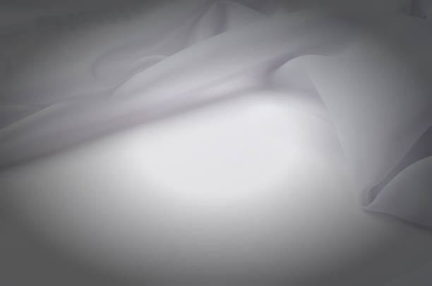 istock Texture, background, pattern. Silk fabric of white color, abstract folds.Smooth elegant white silk or satin texture 961489826