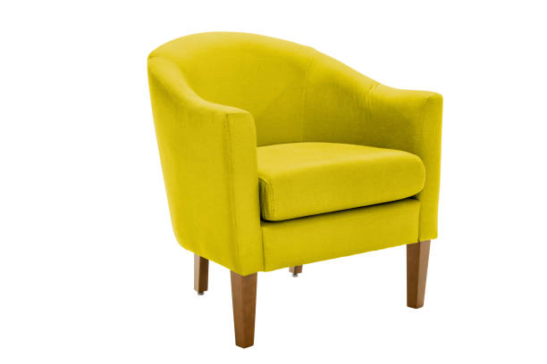 istock armchair. Modern designer chair on white background. Texture chair. 961499258