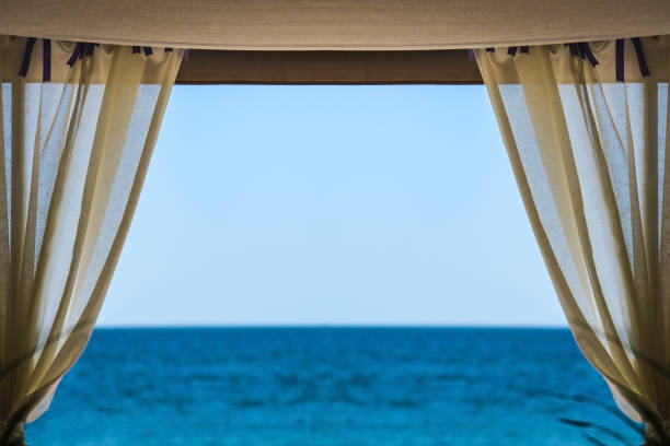 view from the window at the sea
