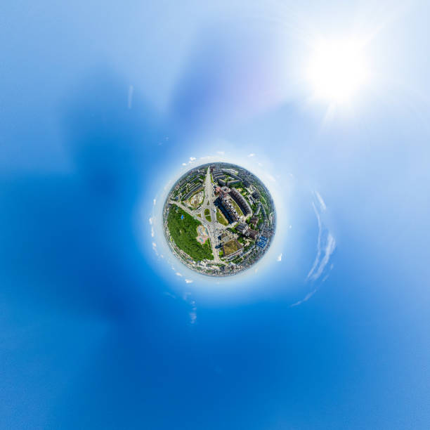 istock Aerial city view. Urban landscape. Copter shot. Panoramic image 961500250