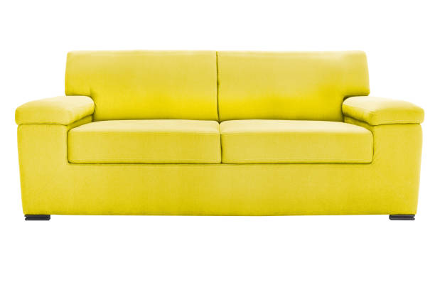 istock Two seats cozy Color sofa isolated on white 961501486