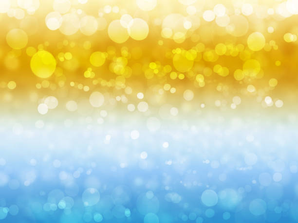 istock Winter and Summer abstract background design with blury bokeh 961505514