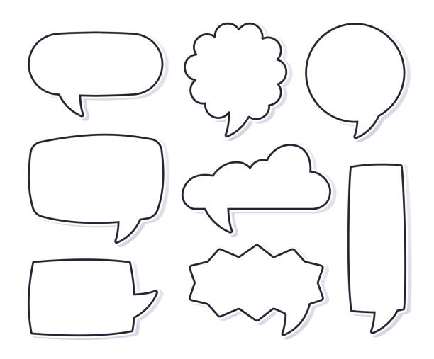 Speech bubbles talking and interaction chat.