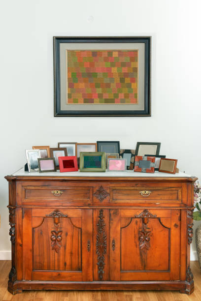 istock Retro sideboard, cabinet in a dinning room, country style. 961507284