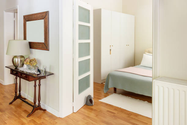 istock Bedroom, country style, interior. 961508178
