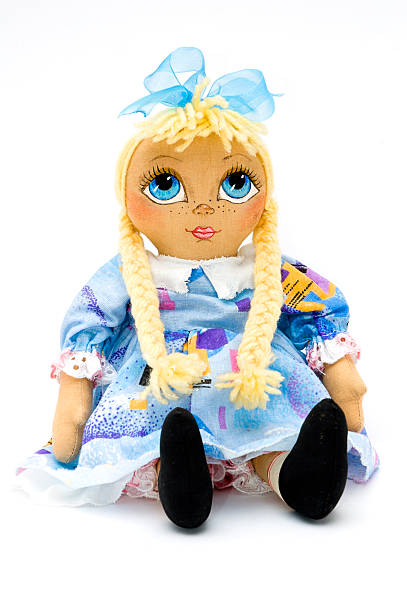 istock Handmade doll girl 96151187