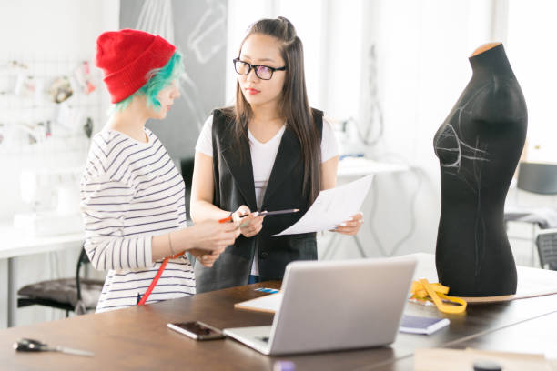 istock Two Young Women Working in Atelier Workshop 961524484