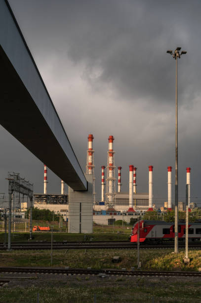 istock cityscape with power station and railway 961525472
